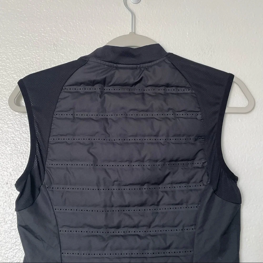 Nike Aeroloft 800 Black Down Fill Sleeveless Full Zip Running Vest Size Small - Picture 9 of 10
